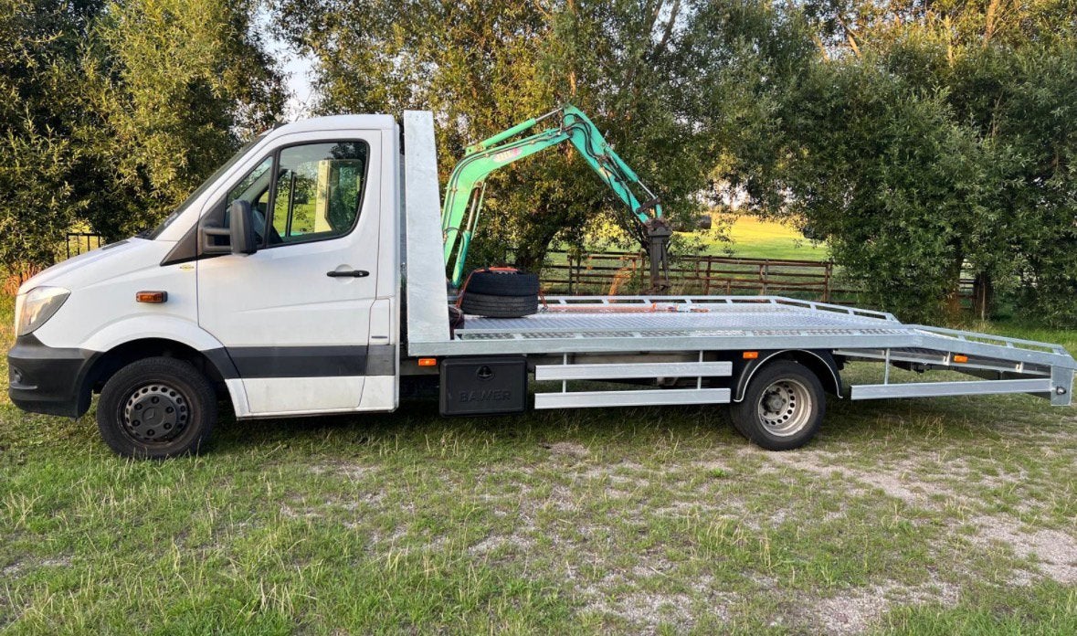 Oprijwagen autoambulance Mercedes -Benz Sprinter 2014 Wit, Auto's, Stof, 129 pk, Start-stop-systeem, Wit