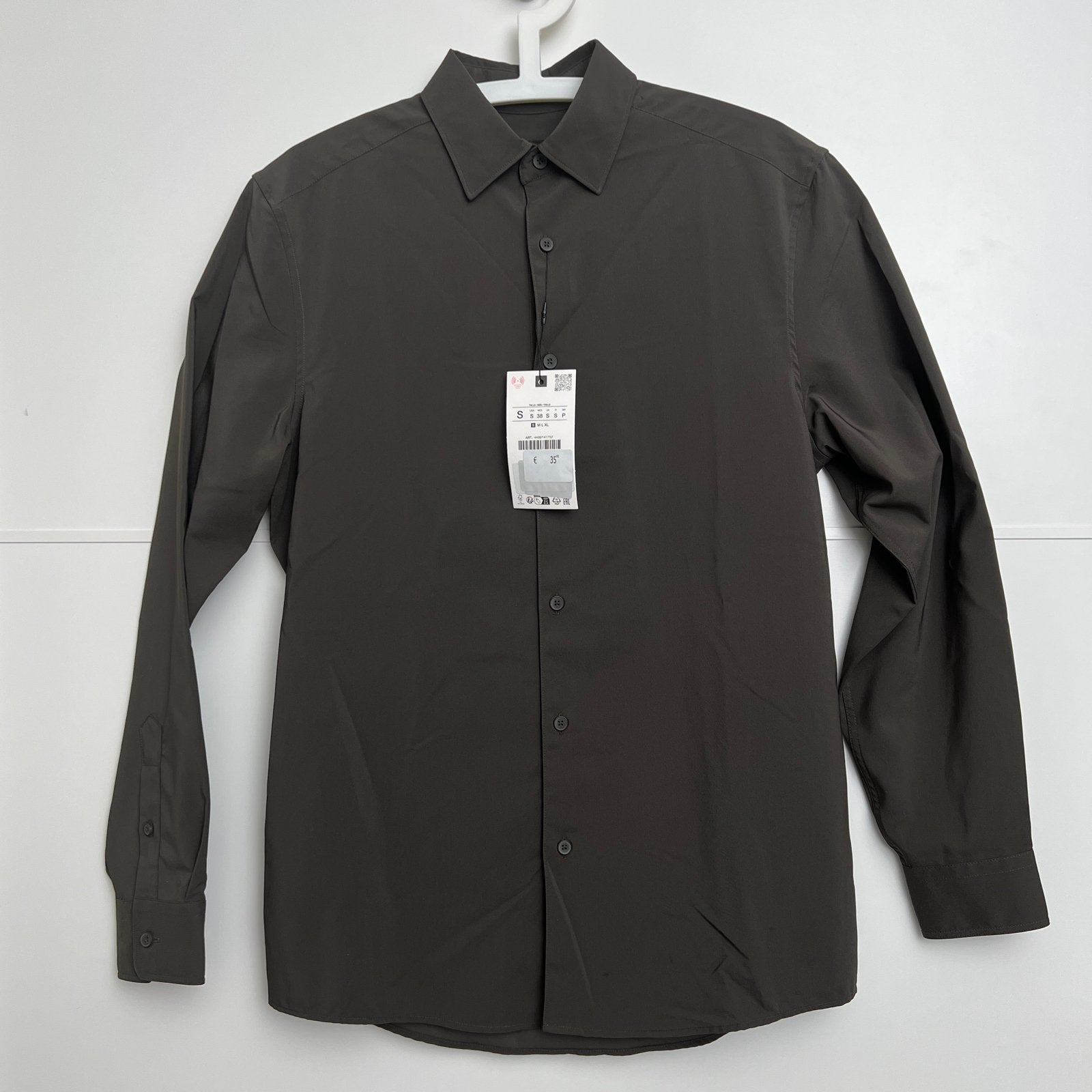 Zara Men Overhemd - Nieuw met kaartjes, Kleding | Heren, Overhemden, Ophalen of Verzenden, Nieuw, Grijs, Halswijdte 38 (S) of kleiner
