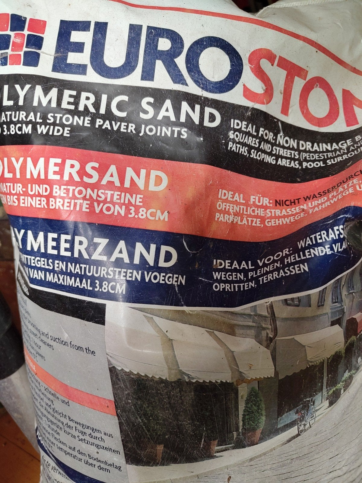 Polymeerzand Eurostone, Ophalen, Beton