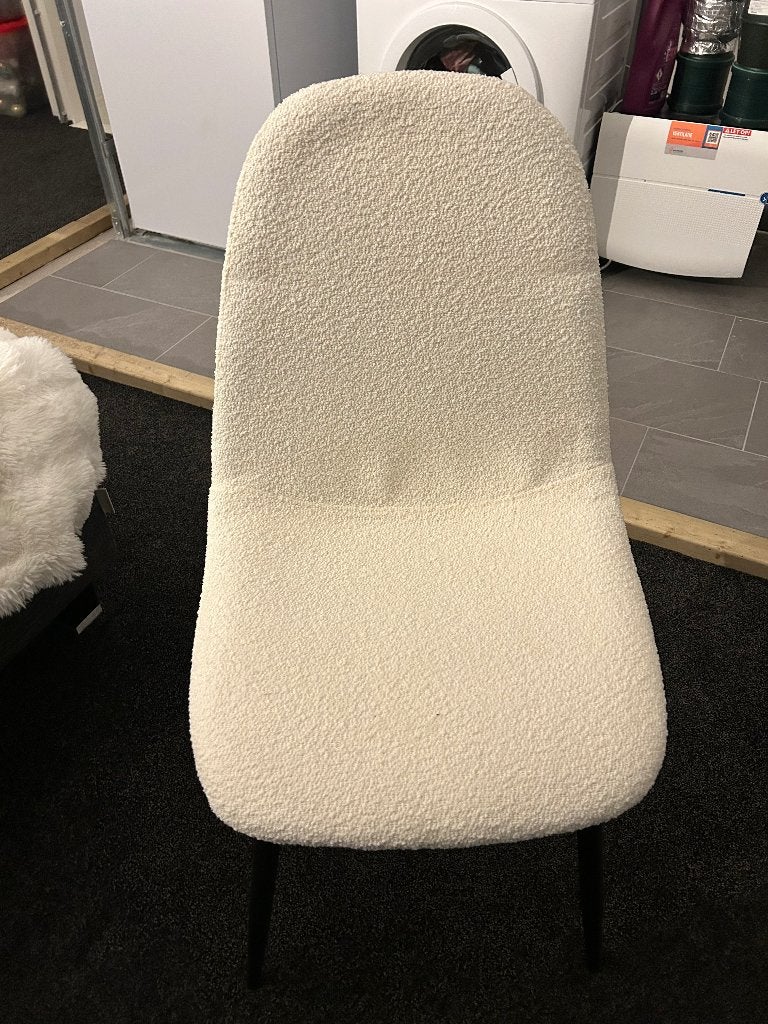 Nieuwe (off white) teddy stoel, Ophalen, Wit, Nieuw, Eén