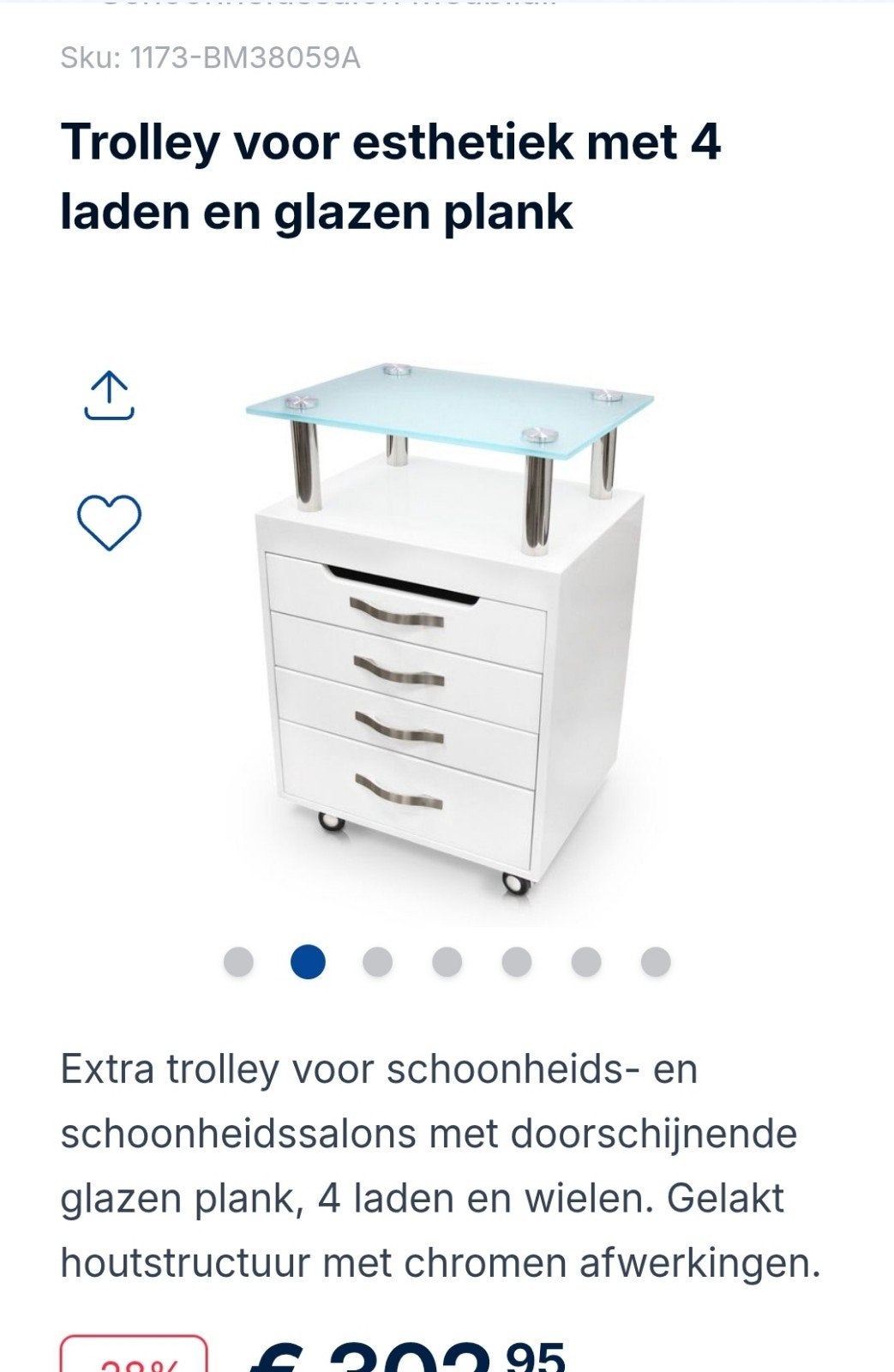 Ladekastje trolley gratis beschadigd, Ophalen of Verzenden, Gebruikt