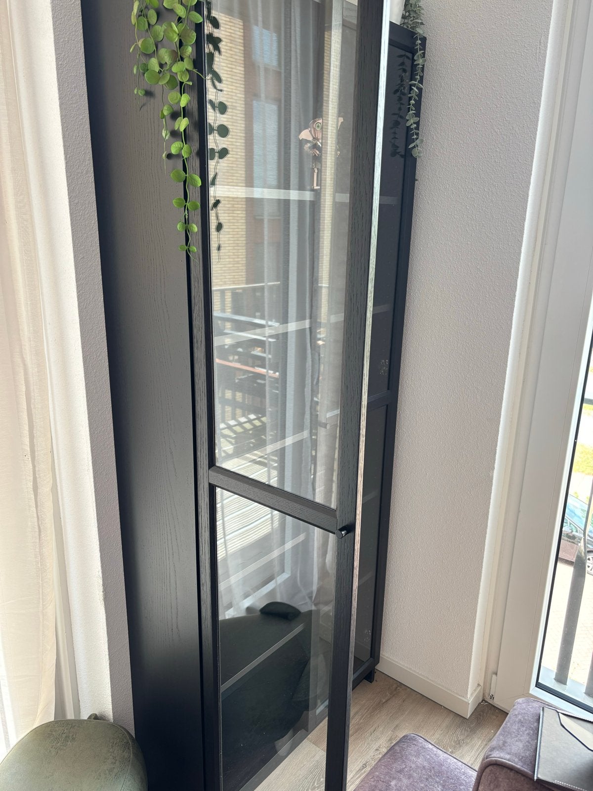 Billy Boekenkast Vitrinedeuren (2 stuks, 40 cm), Ophalen, Minder dan 50 cm, Gebruikt, Glas