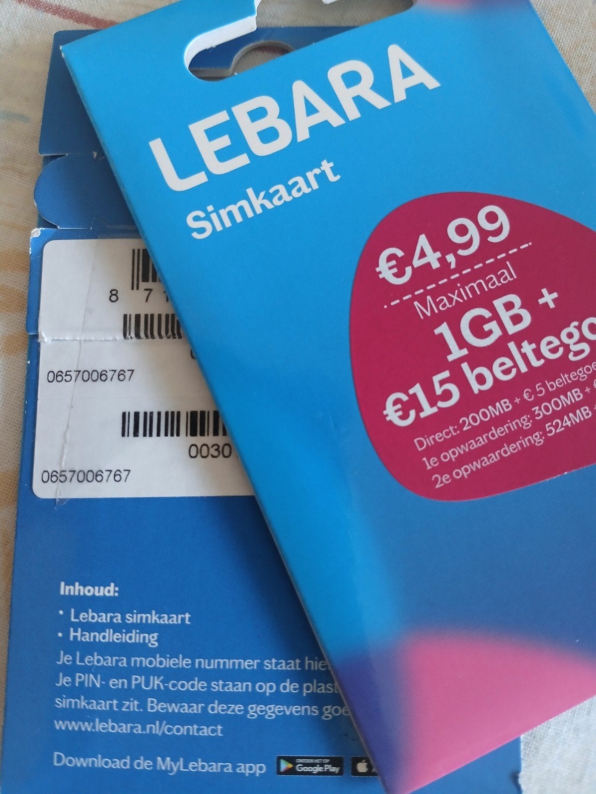 MOOI NUMMER 0657006767, Ophalen of Verzenden, Nieuw, KPN, Simkaart
