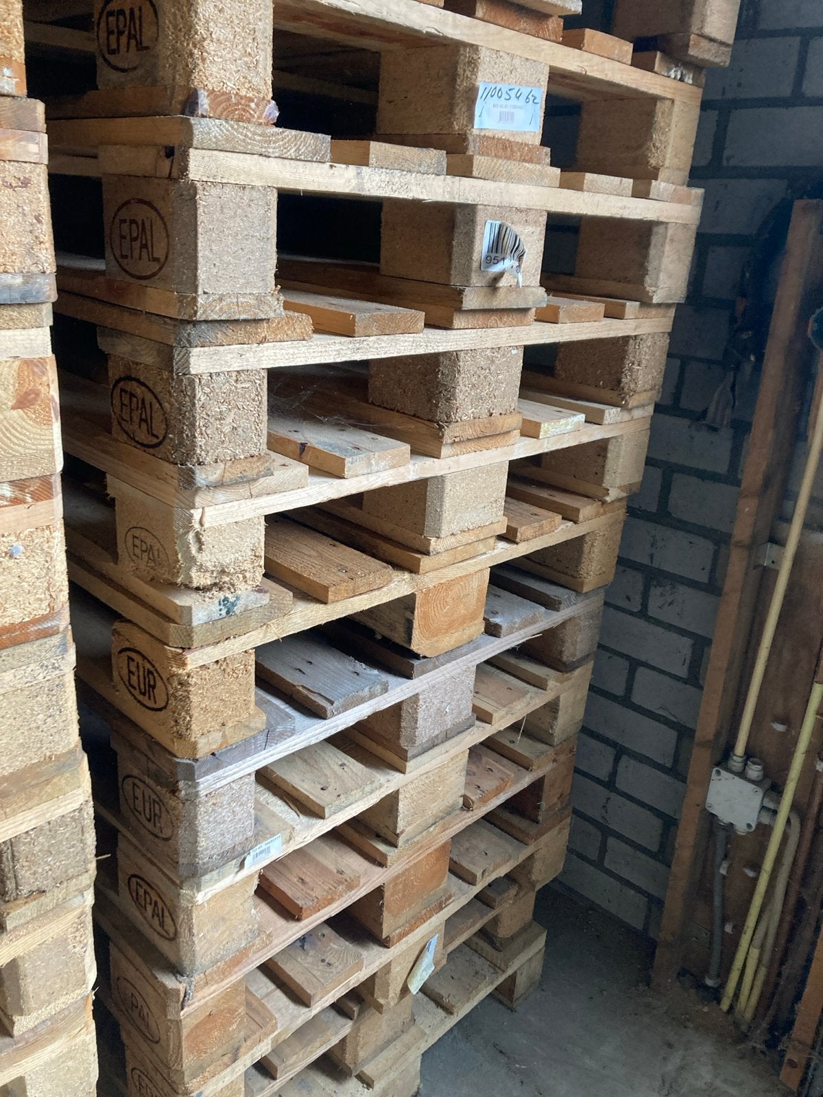 Euro pallets, 100 cm of meer, 60 cm of meer, Overige typen, Minder dan 35 cm