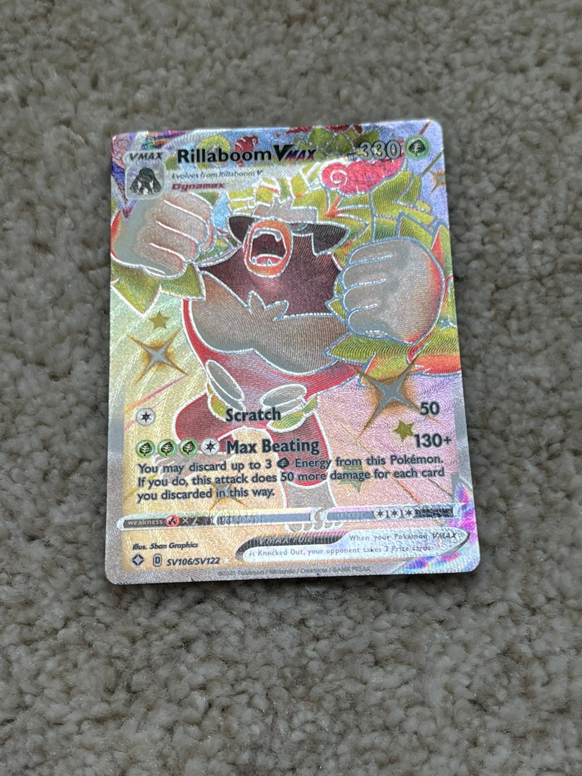 Rillaboom shiny pokemonkaart, Hobby en Vrije tijd, Verzamelkaartspellen | Pokémon, Ophalen of Verzenden, Nieuw, Losse kaart