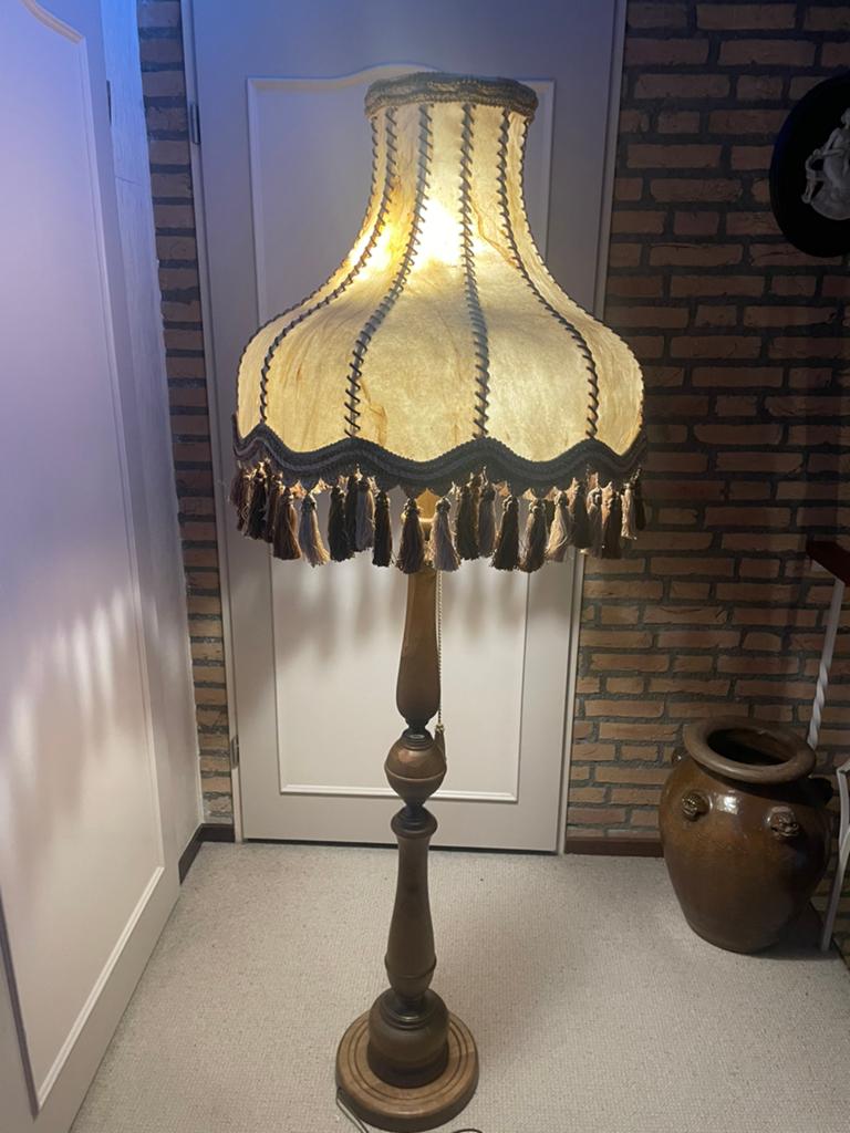 Vintage schemerlampen staande lamp, Antiek en Kunst, Ophalen of Verzenden
