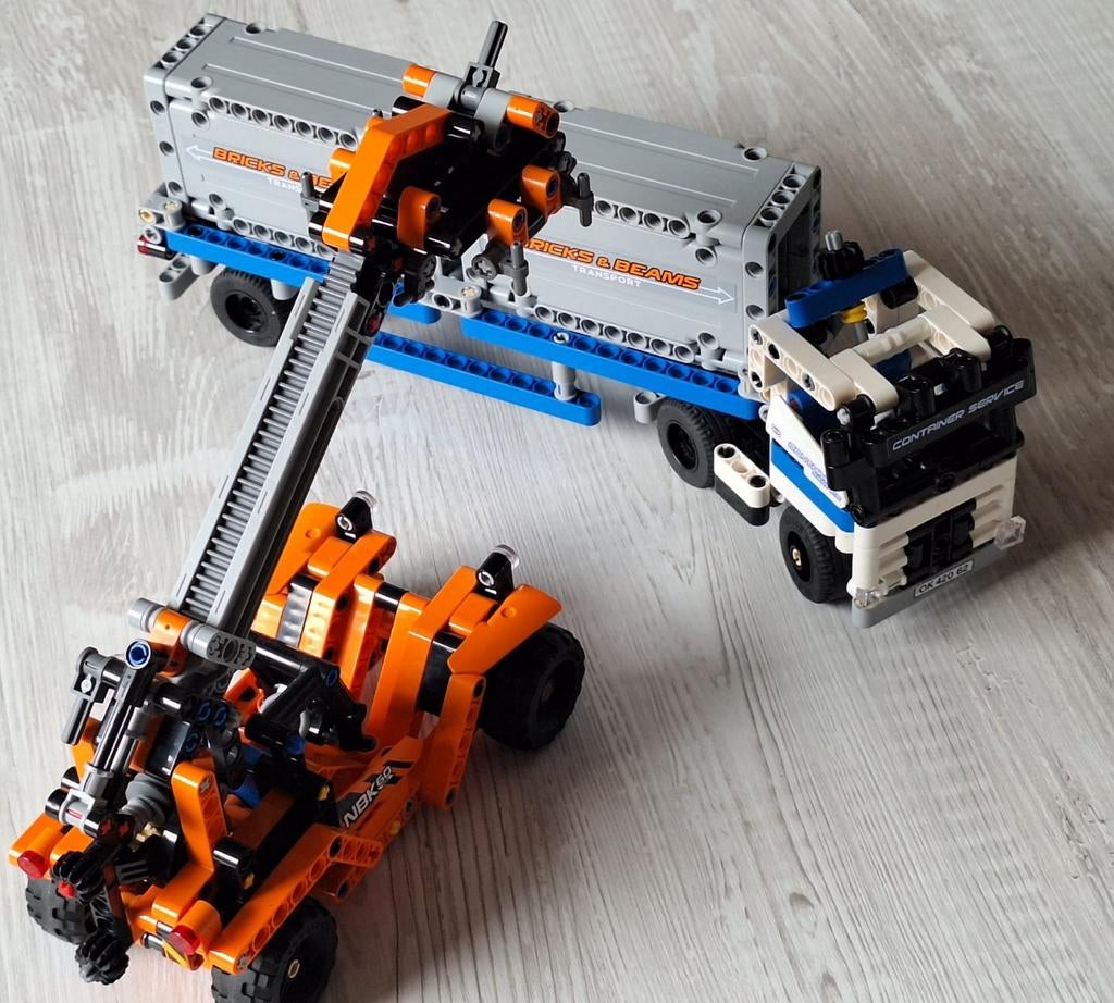 Lego Technic 42062 Container Transport, Kinderen en Baby's, Speelgoed | Duplo en Lego, Ophalen, Lego, Compleet, Zo goed als nieuw