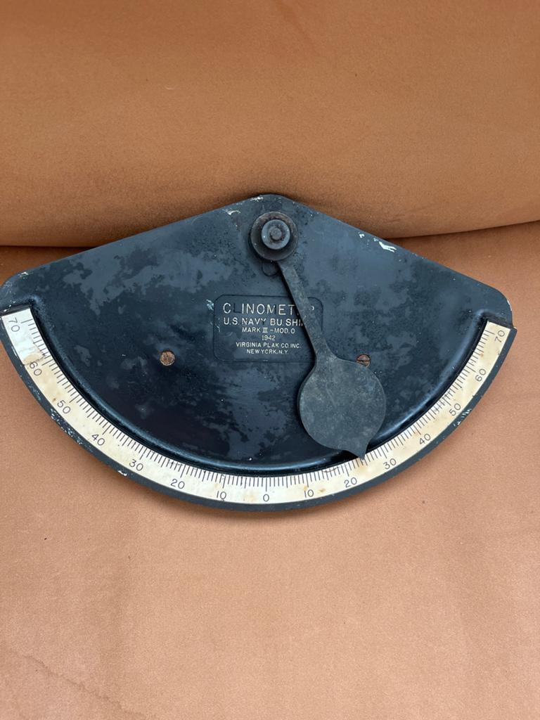 Vintage U.S. Navy Clinometer Mark III-Mod.0 1942, Ophalen of Verzenden