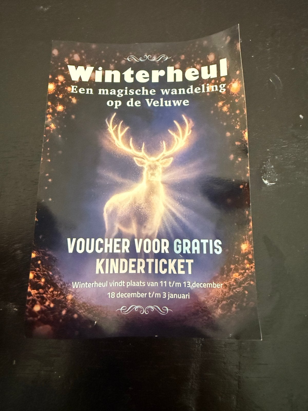 Winterheul, Eén persoon, Kortingsbon, Overige typen