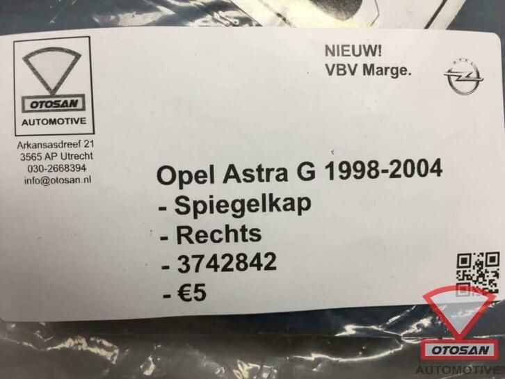 opel astra g 1998 2004 spiegelkap buitenspiegel rechts nieuw, Ophalen of Verzenden, Kontakt@opel-infoservice.de, Opel, Bahnhofsplatz 1
65423  Russelsheim am Main, DE