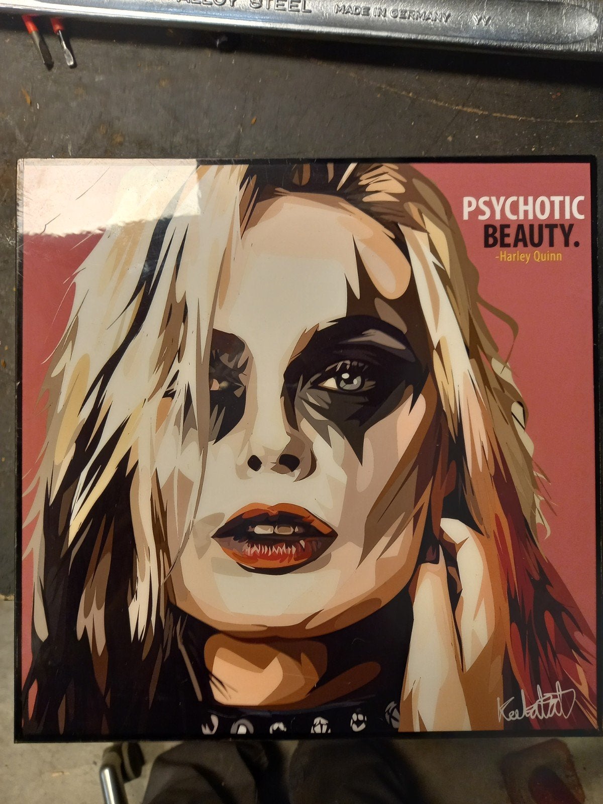 Mooie ingelijste foto "Psychotic Beauty" - Harley Quinn, Ophalen, Reproductie