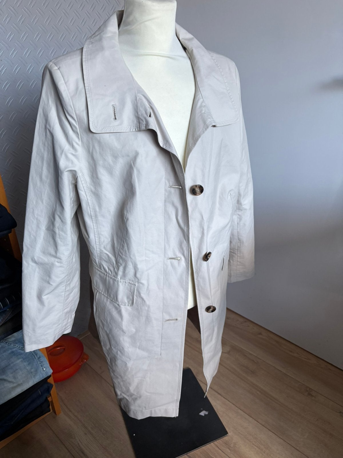 Gil bret jas trenchcoat 44, Ophalen of Verzenden, Zo goed als nieuw, Maat 42/44 (L), Beige