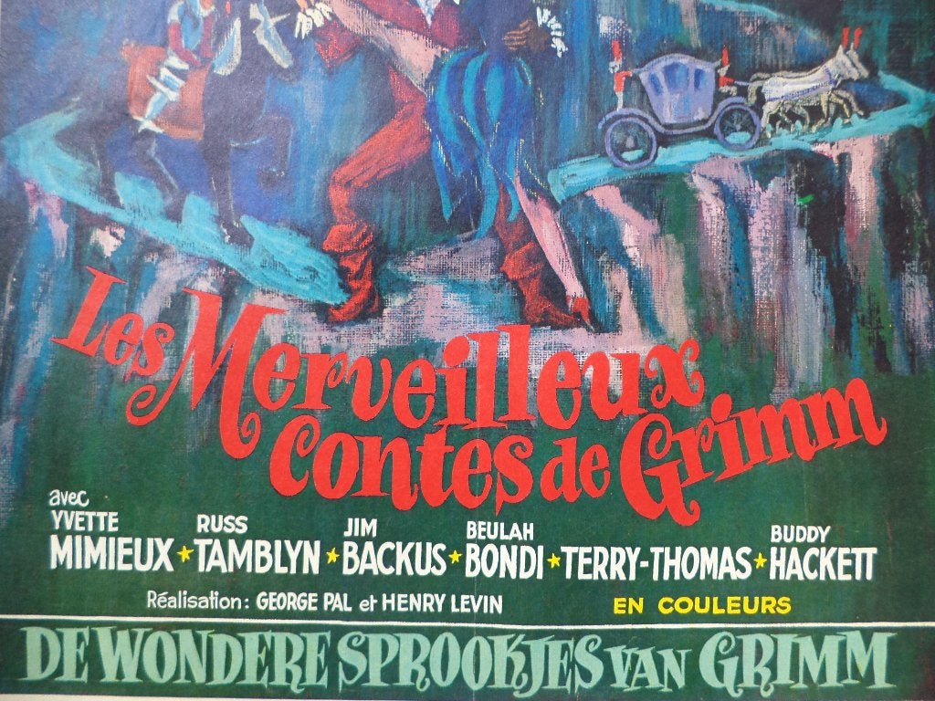 VTG 1962 filmposter affiche Sprookjes van GRIMM movie film, Ophalen of Verzenden
