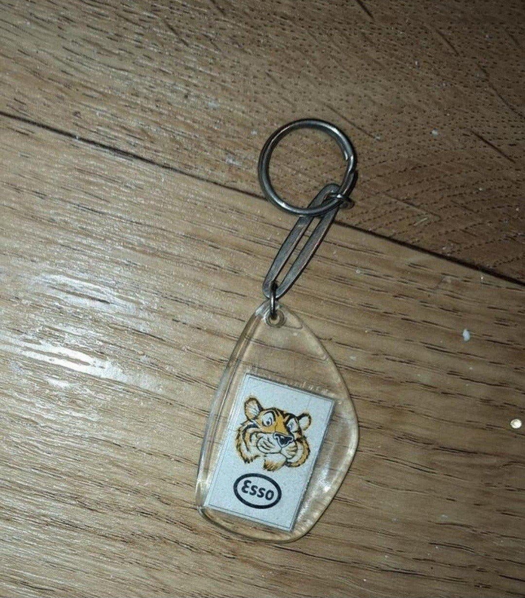 Vintage Esso Tijger Sleutelhanger, Ophalen of Verzenden, Gebruikt, Overige typen
