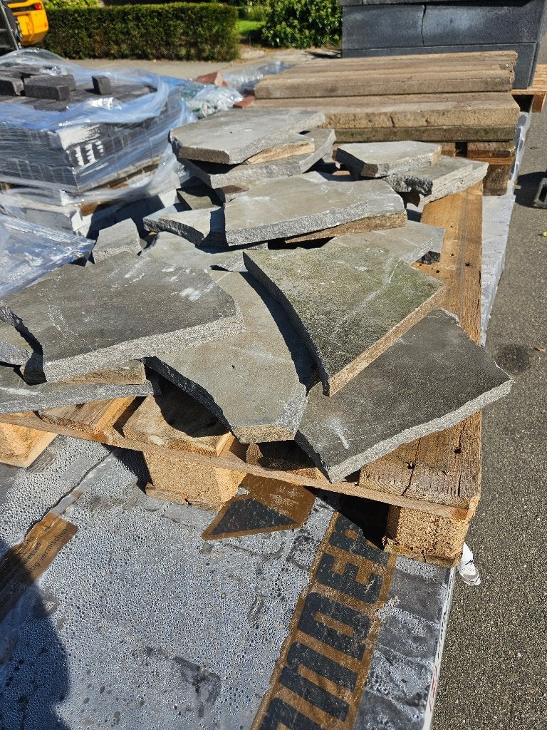 Flagstone leisteen, Tuin en Terras, Ophalen, Gebruikt, Terrastegels, Natuursteen