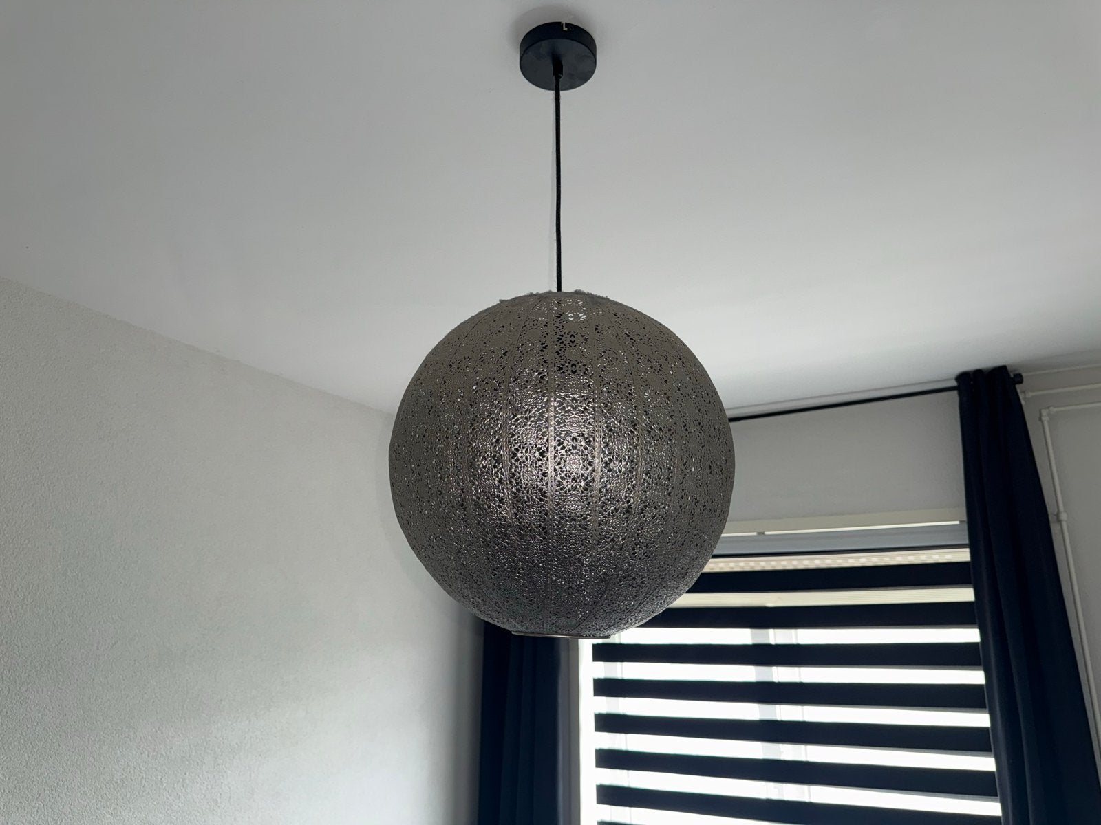Moderne hanglamp bolvormig - grijs/zilver, Ophalen, Muphy30@hotmail.com, Ljp, E27 (groot)