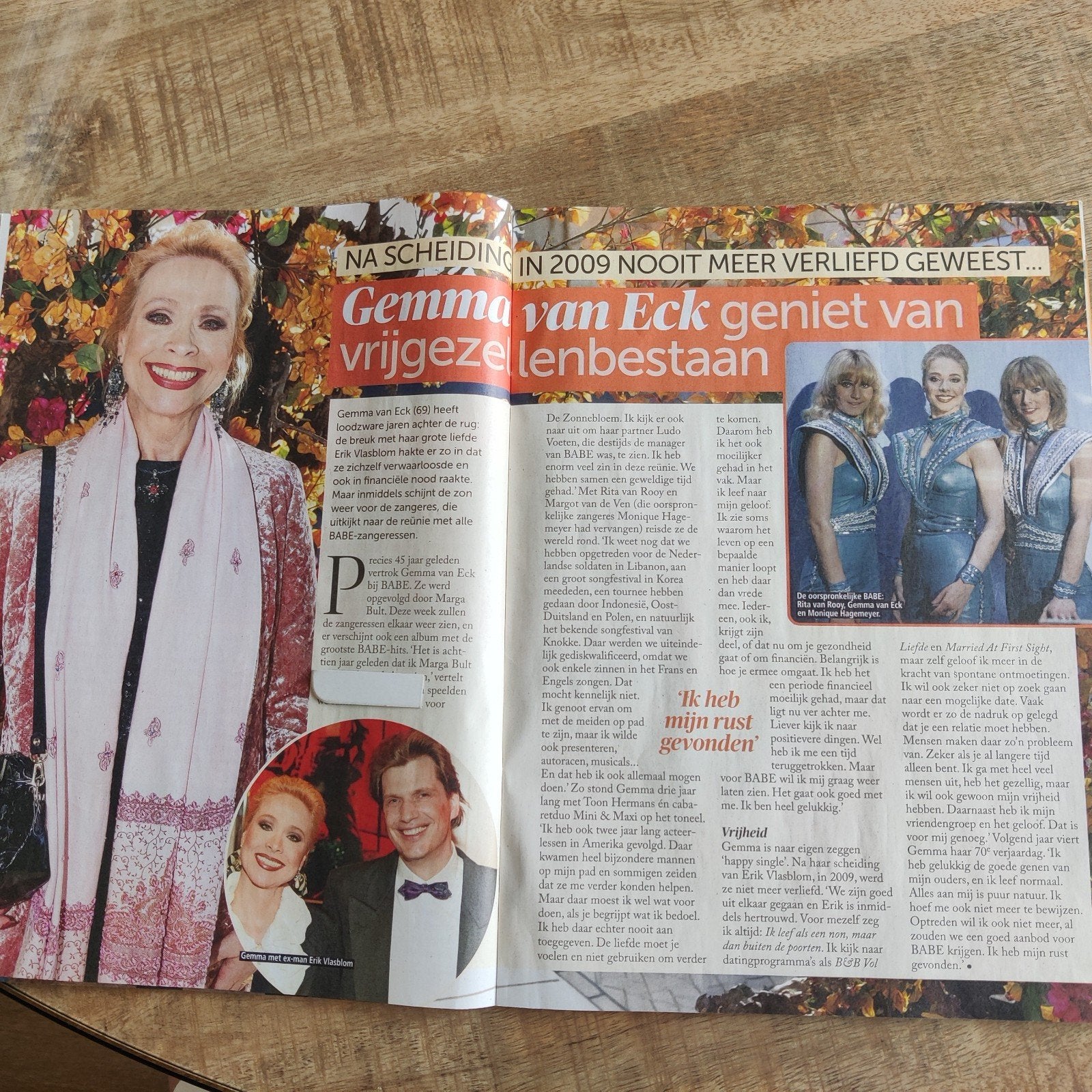 BABE zangeres Gemma van Eck Artikel Knipsel, Ophalen of Verzenden, 1980 tot heden, Nederland, Knipsel(s)