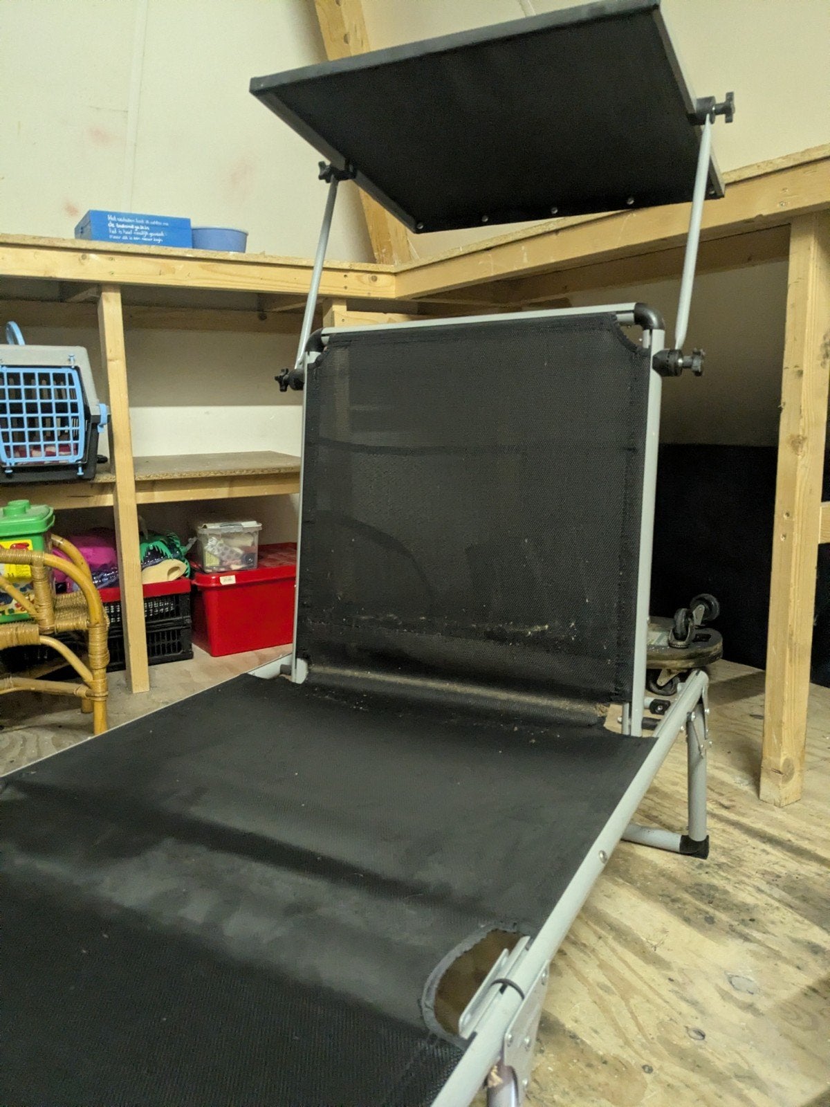 Nieuwe opvouwbaar campingbed met zonnescherm, Ophalen, Nieuw, Overige