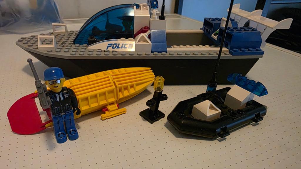 Lego City Politieboot 4669 (motor onzeker), Lego, Ophalen of Verzenden, Inclusief minifiguren, Complete set