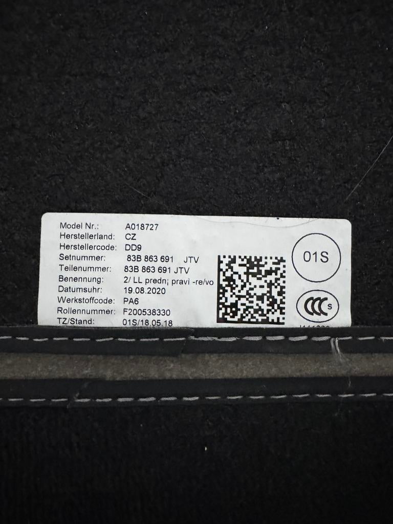 Tk nieuwe audi q3 sportsback automatten 2021, Ophalen of Verzenden, Nieuw