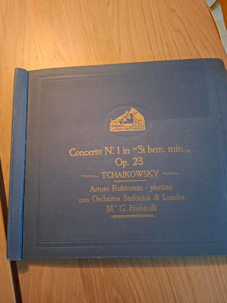 8 Schellak Platen - Tchaikowsky Concerto & His Masters Voice, Gebruikt, Overige formaten, Overige typen, Ophalen of Verzenden