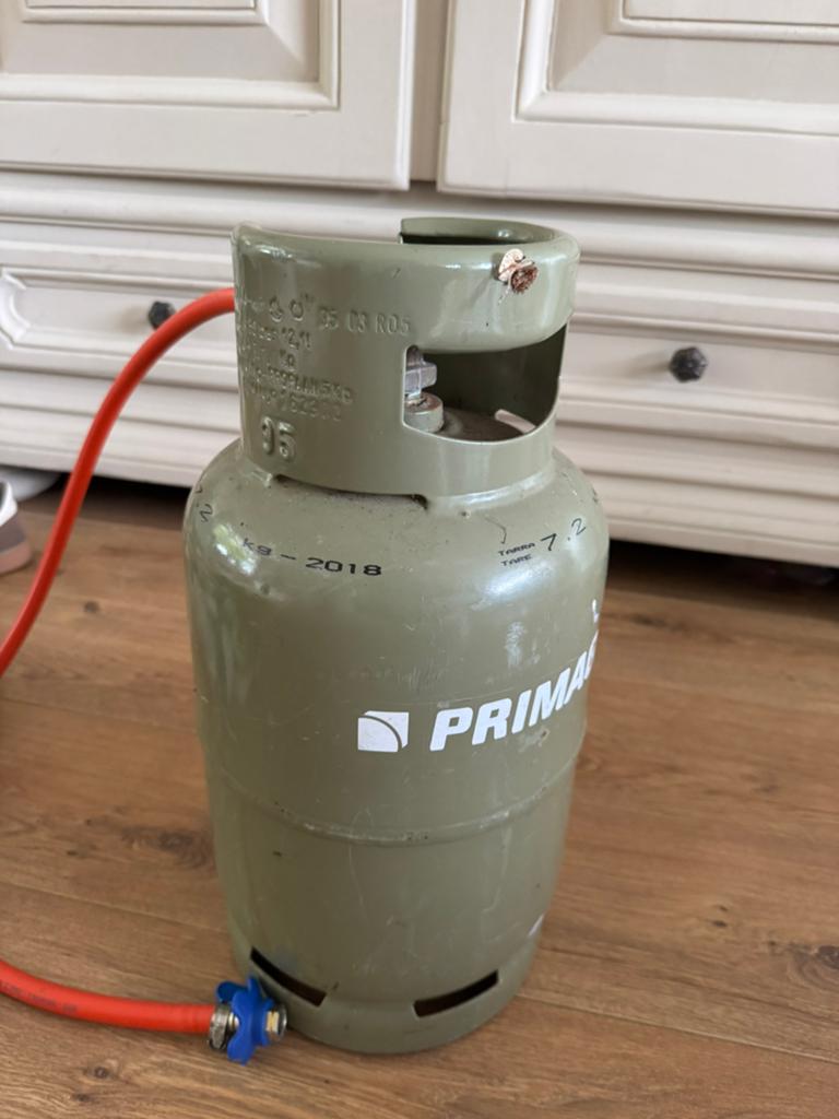 Gasfles primagaz 7,2 terra, Ophalen, Gebruikt