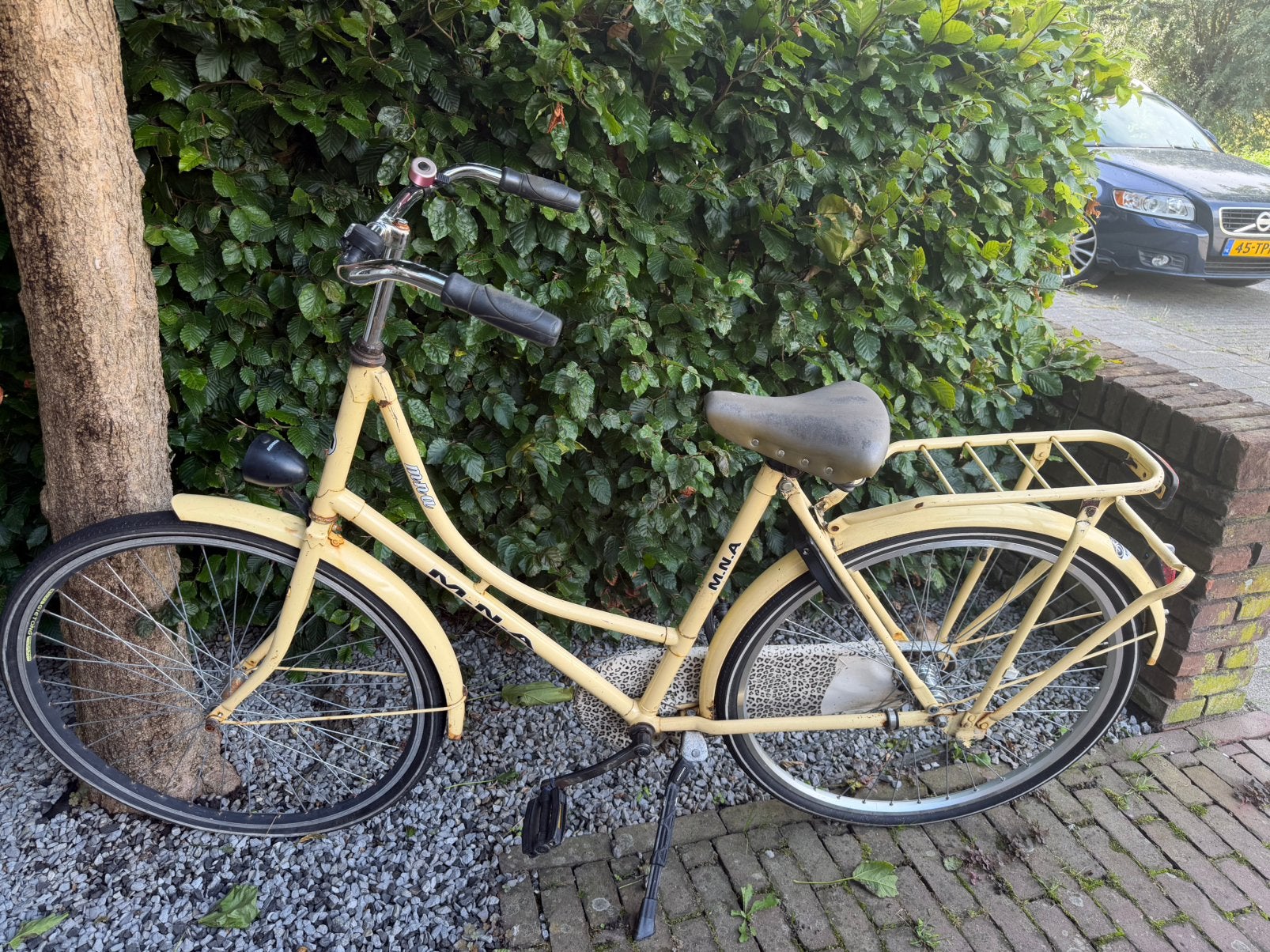 Gele stadsfiets, Ophalen, Gebruikt