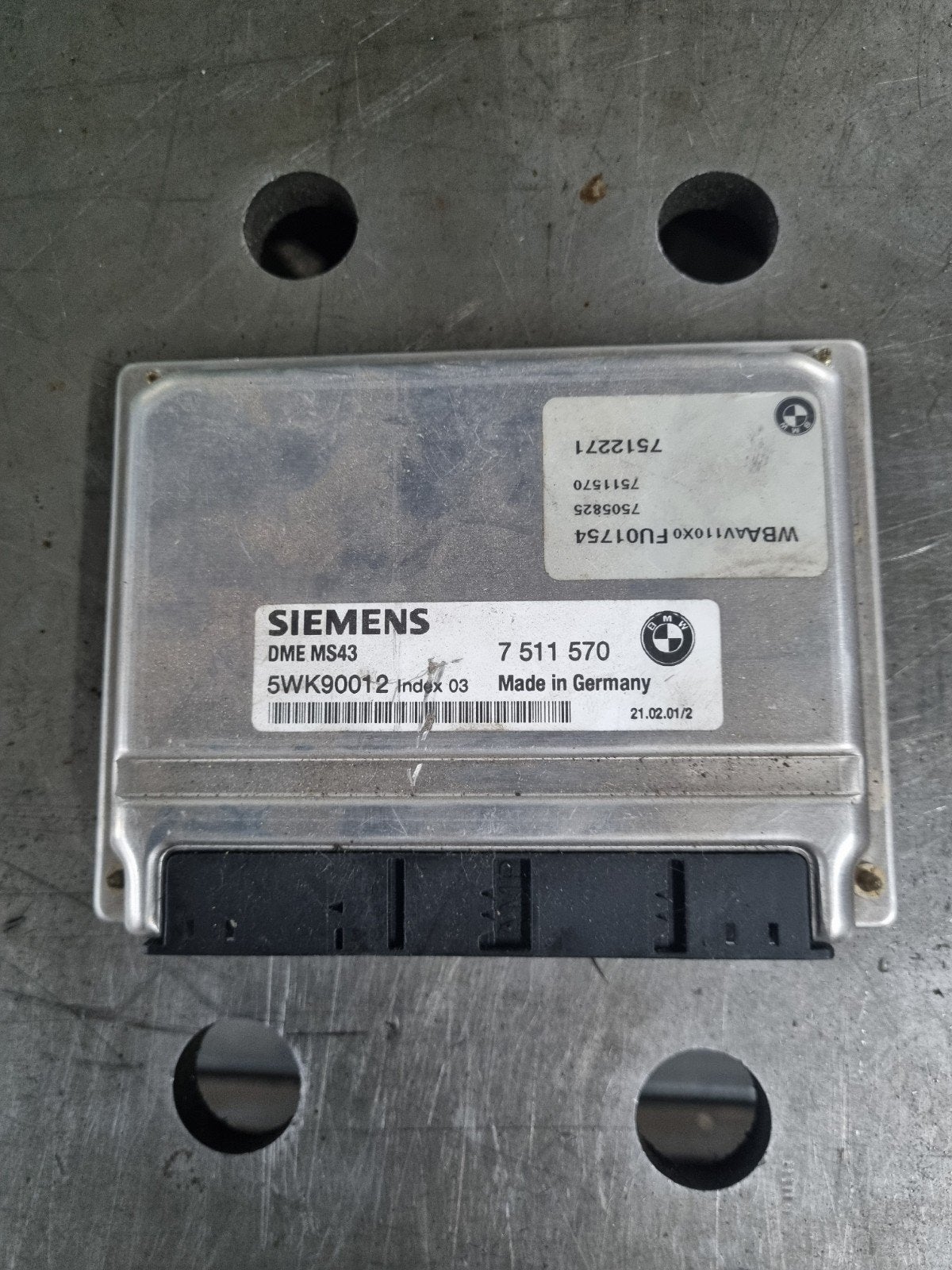 DME MS43 Siemens ECU Motorcomputer BMW M54, Ophalen of Verzenden, Gebruikt, BMW