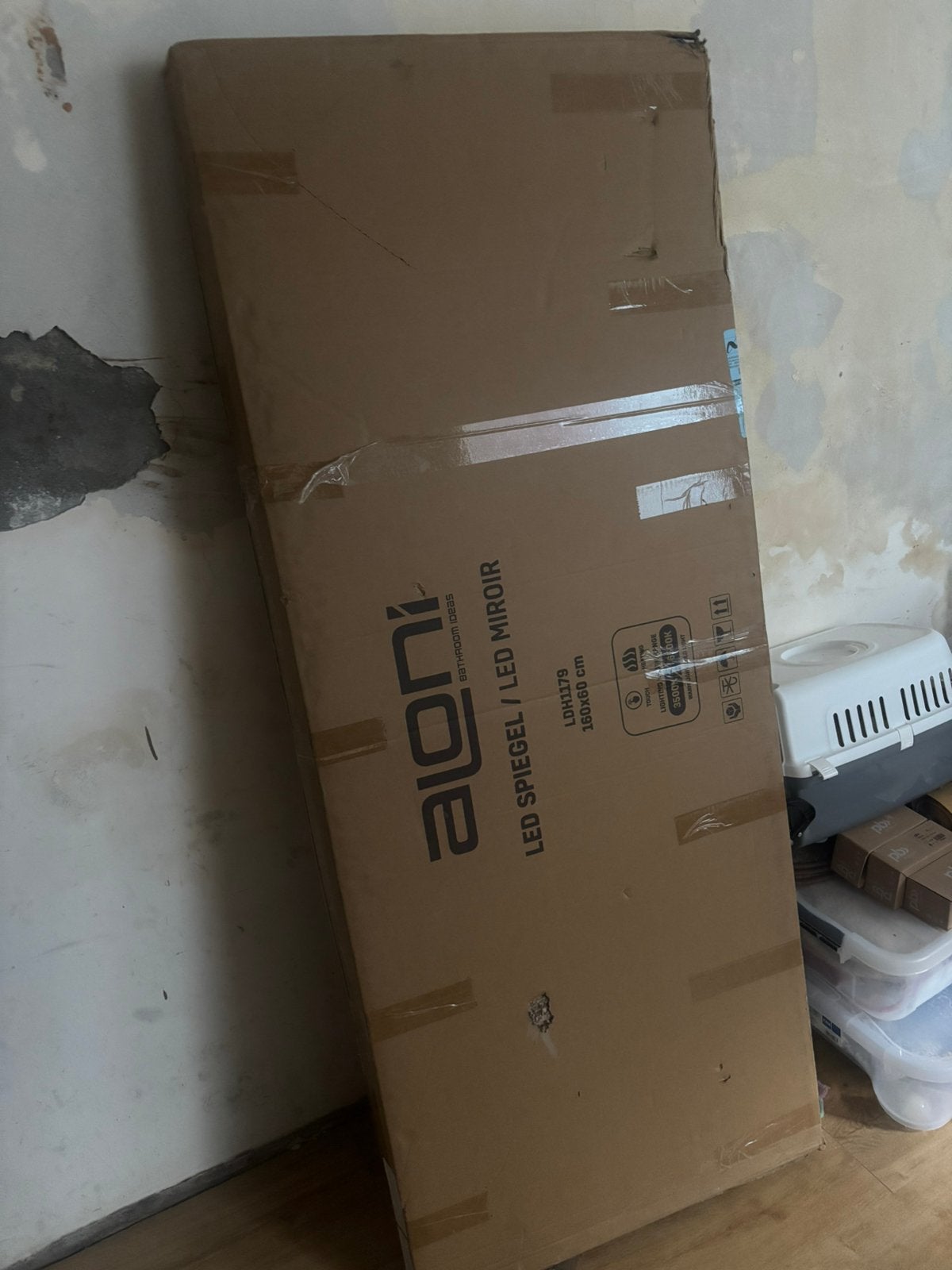 Badkamer LED spiegel NIEUW nog in de doos, Ophalen, Doos, Minder dan 35 cm, Zo goed als nieuw