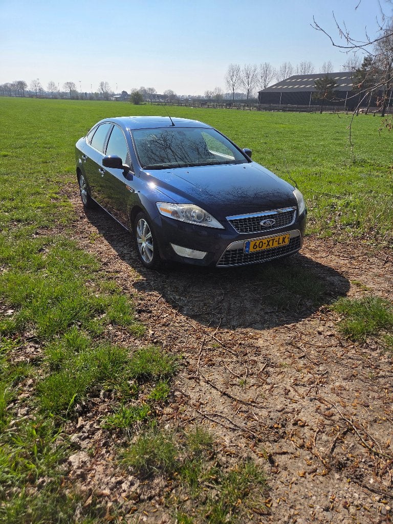 Ford Mondeo Ghia 2.0 Tdci 96KW 4D AUT 2007 Blauw Automaat, Auto's, 1998 cc, Beige, 4 cilinders, Blauw