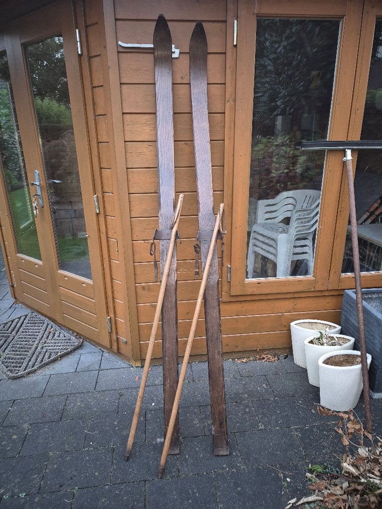 Antieke houten ski's, Overige merken, Ophalen of Verzenden, Ski's, Gebruikt