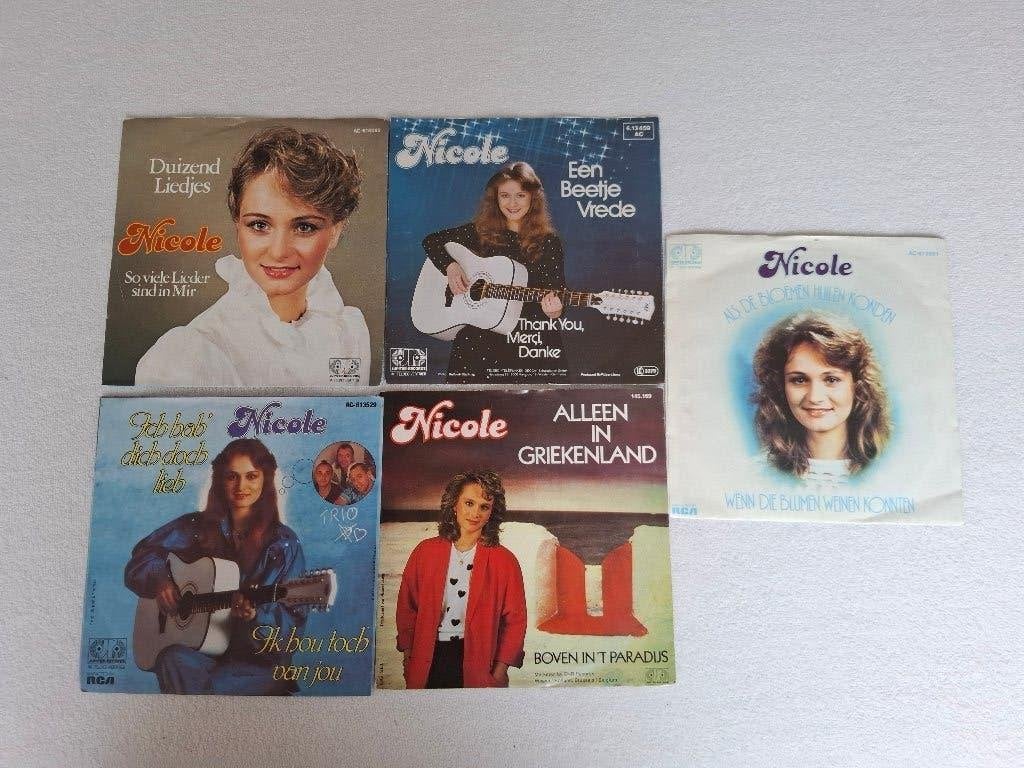 Nicole/5 singles piraten, Cd's en Dvd's, Vinyl Singles, Verzenden, Gebruikt, 7 inch, Nederlandstalig