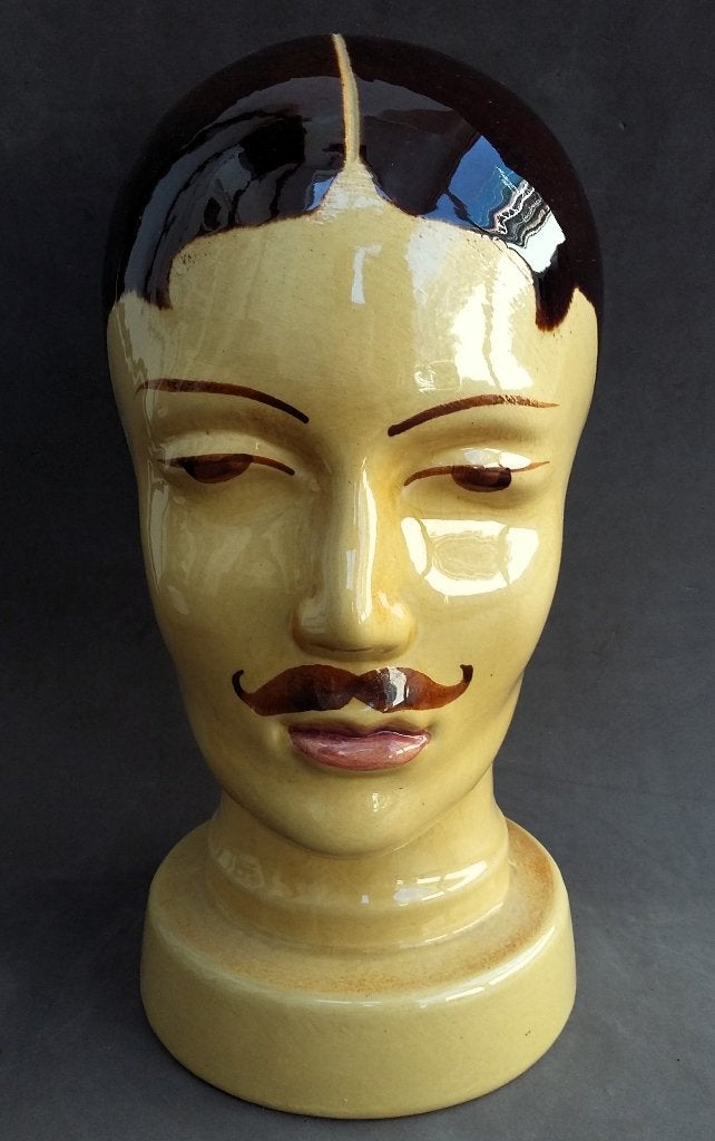 Omstreeks 1970 GERMANY Mannequin Hoofd Kop Pruik Koptelefoon, Ophalen of Verzenden