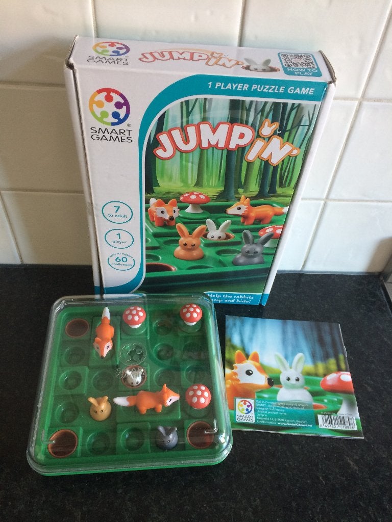 Smartgame Jumpin 1 player game - compleet!, Ophalen of Verzenden, Zo goed als nieuw, Puzzelen