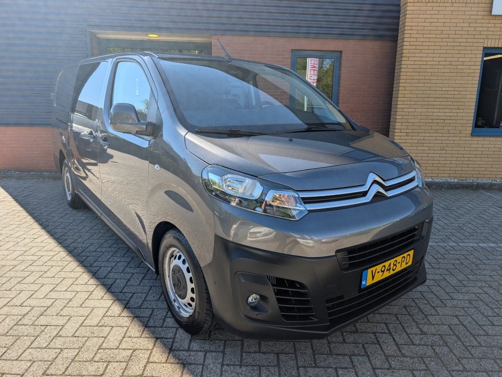 Citroen JUMPY 2.0 BLUE HDI 120BUSINESS XL DC S&S, Dubbel cab, 1734 kg, 4 cilinders, Verwarmde buitenspiegels, Origineel Nederlands