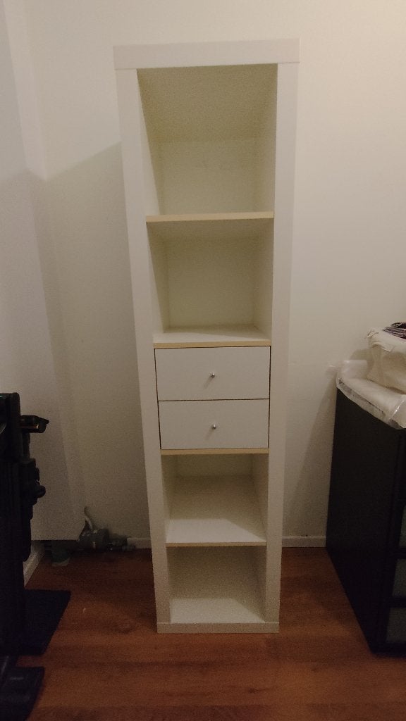 Ikea Kallax 1x5 met laden, Huis en Inrichting, Kasten | Boekenkasten, Ophalen, Minder dan 50 cm, Gebruikt, Met lade(s)