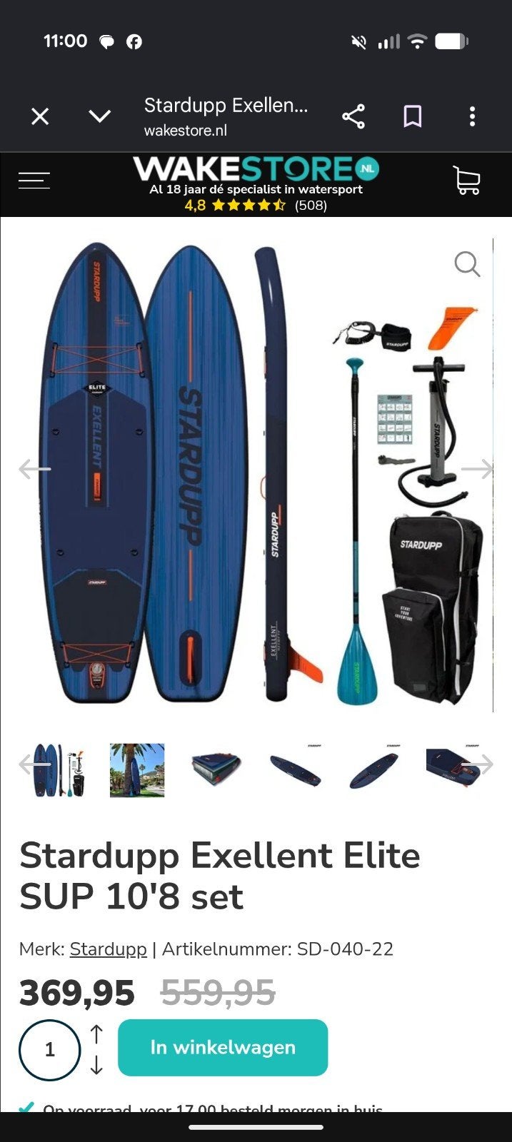 Set van 2 Stardupp SUP-boards met pomp en tassen, Ophalen, Gebruikt, SUP-boards