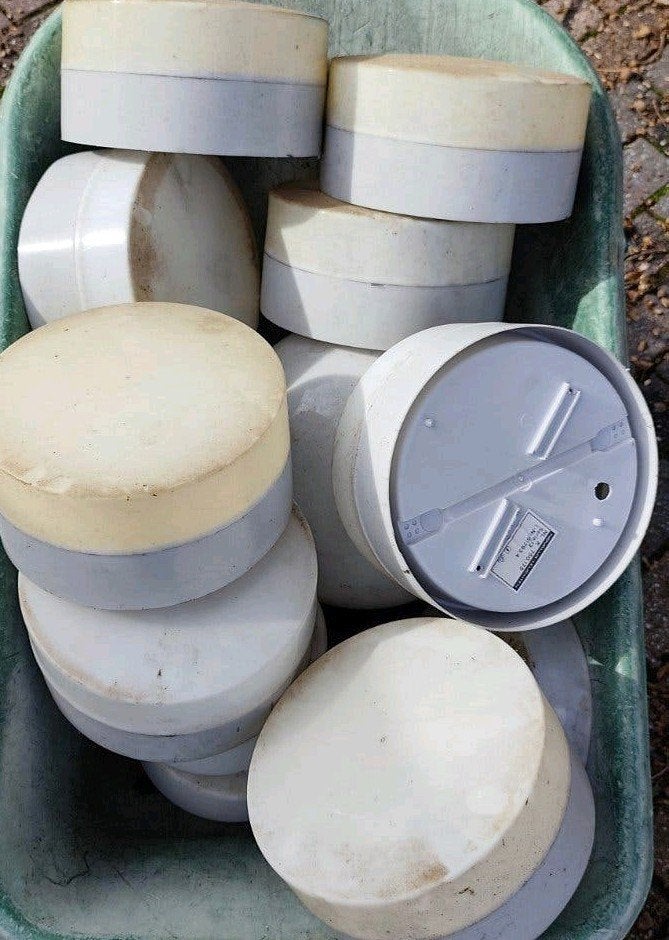 Tuinbol / Lampenkappen voor buiten of binnen verlichting, Ophalen, Wit, Overige merken, Gebruikt