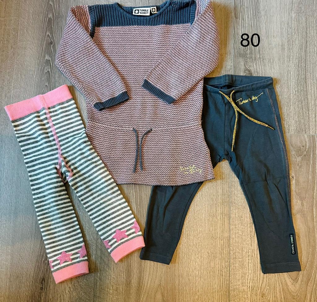 Setje Tumble ‘n Dry maat 80, Ophalen of Verzenden, Zo goed als nieuw, Meisje, Setje