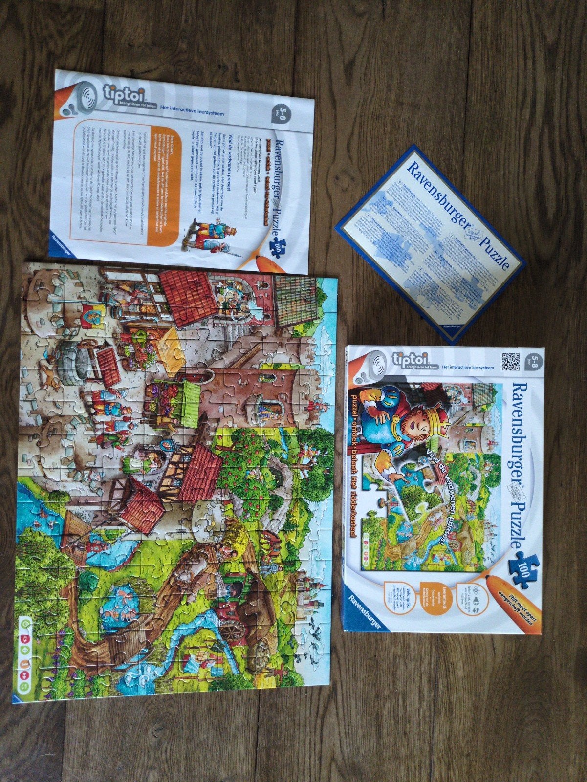 Ravensburger Tiptoi Puzzle 100 stukjes Ridderkasteel, Ophalen of Verzenden, Meer dan 50 stukjes, Zo goed als nieuw, 6 jaar of ouder