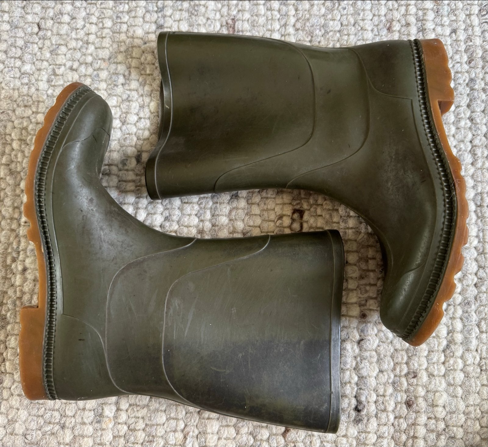 Rontani Groene Rubberen Laarzen - Maat 43, Kleding | Heren, Overige kleuren, Ophalen of Verzenden, Regenlaarzen, Gedragen