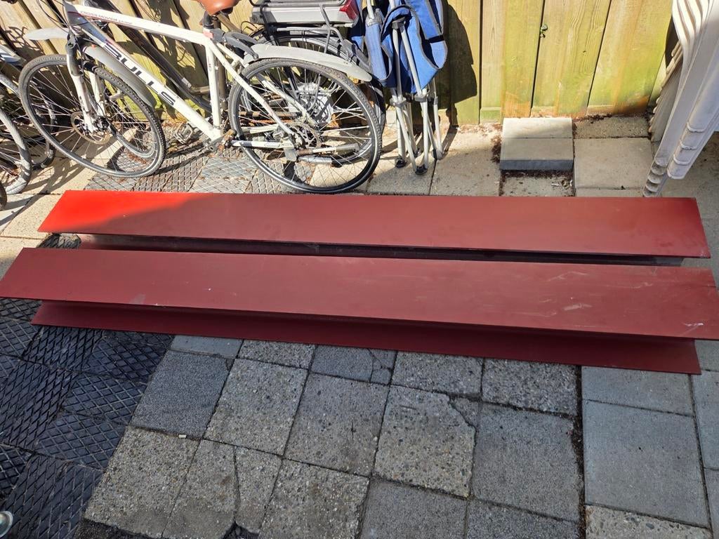 2x H-balken 2.50 meter, 180 kg per stuk, Ophalen