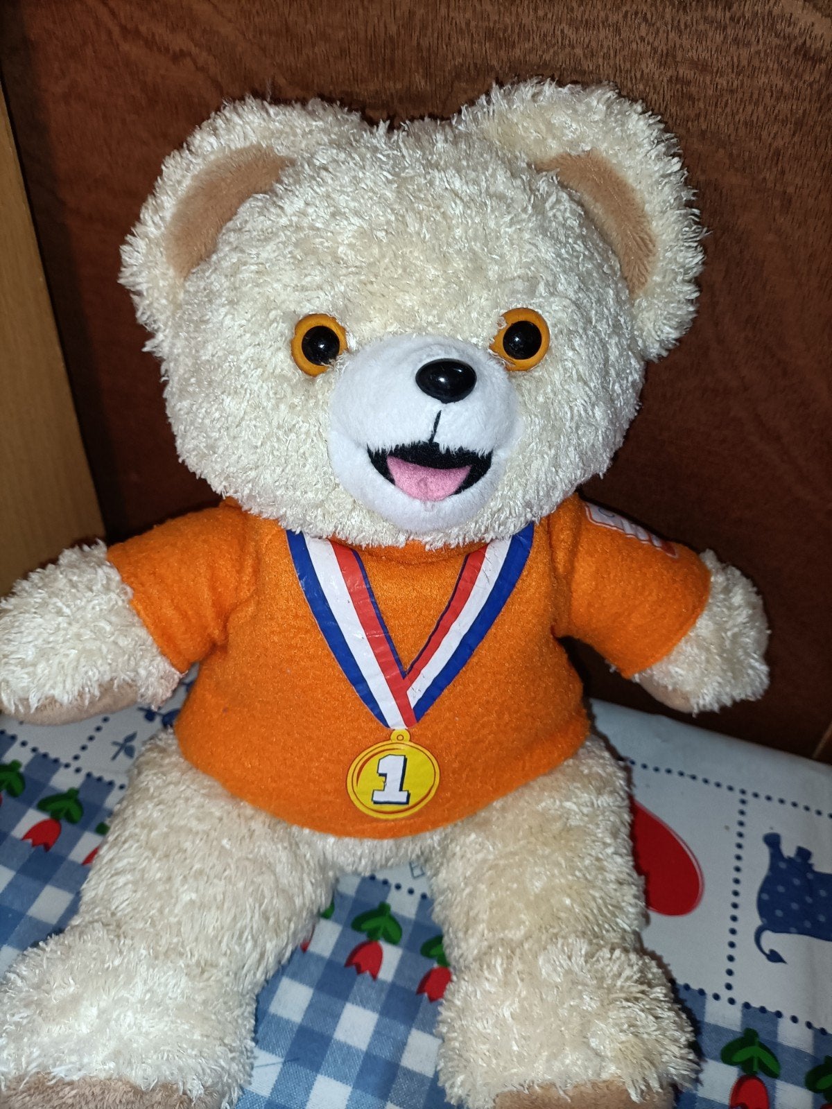 Robijntje knuffel Olympische spelen nr. 1 met medaille 🏅, Ophalen of Verzenden, Zo goed als nieuw, Overige typen