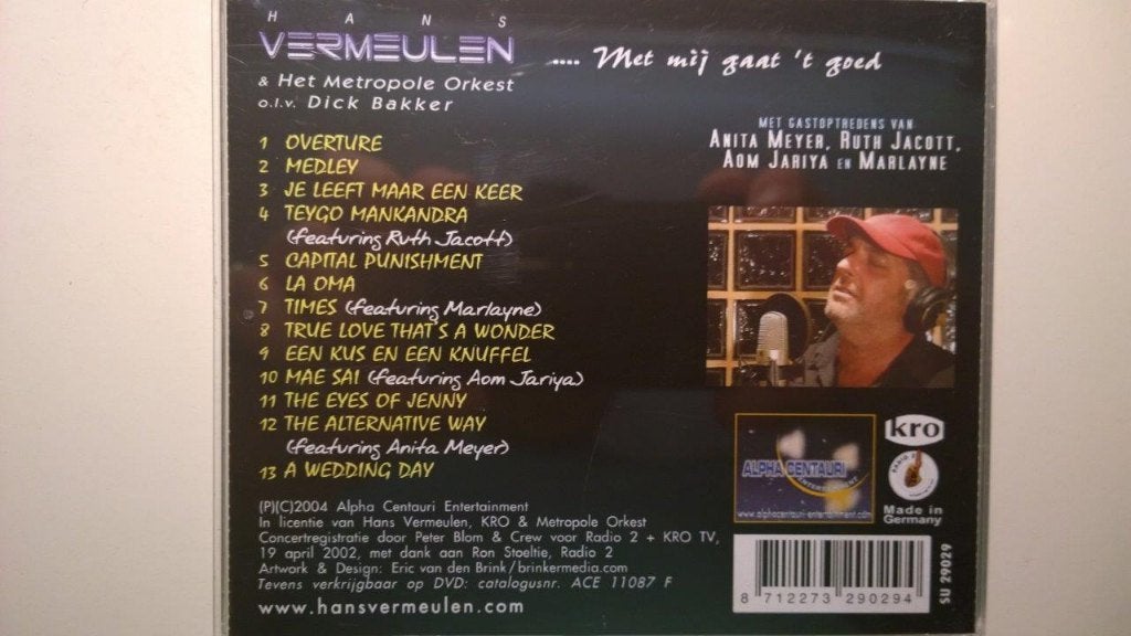 Hans Vermeulen & Het Metropole Orkest - Met Mij Gaat Het Goe, Ophalen of Verzenden, 1980 - 1989, Zo goed als nieuw