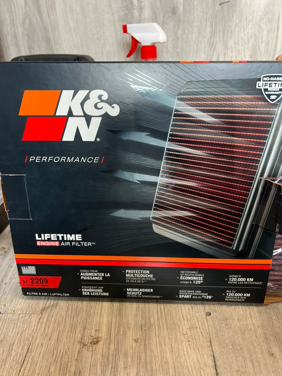 K&N luchtfilter nieuw in doos., Auto-onderdelen, Ophalen of Verzenden, Nieuw, Audi