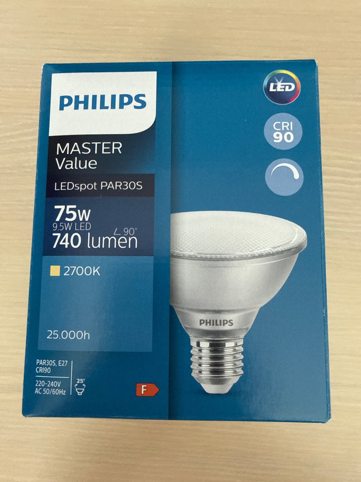 Philips MASTER Value LEDspot PAR30S 75W 2700K Dimbaar, Philips, Led-lamp, 60 watt of meer, Dimbaar