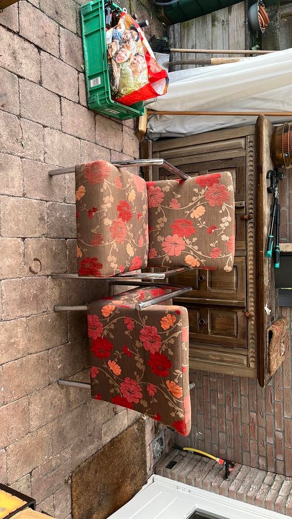 Stoelen 2x bloem, Ophalen of Verzenden, Zo goed als nieuw, Twee