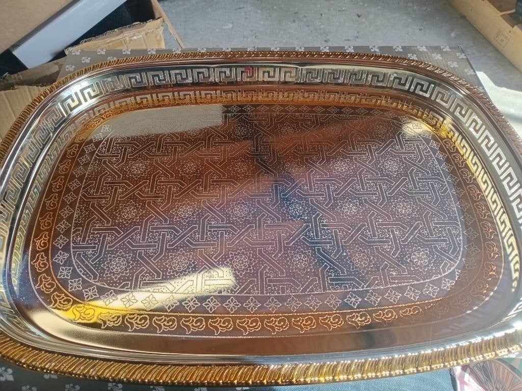 Royal Ascot Manchester Design Silver Plated Dienblad, Met opstaande rand, Nieuw, Ophalen of Verzenden, Dienblad