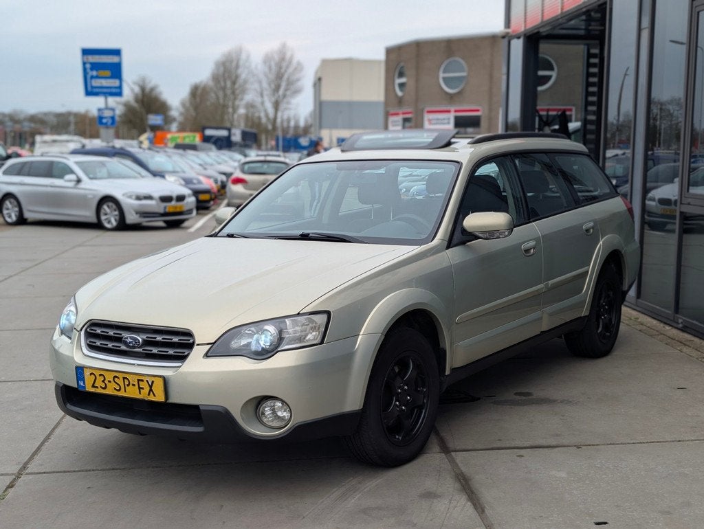 Subaru Outback 2.5i Comfort LPG 4x4 - Pano - Cruise - Airco, Stof, Zwart, 4 cilinders, Outback