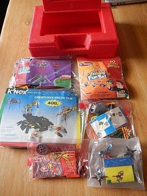 knex 6 sets in koffer, Ophalen of Verzenden, Zo goed als nieuw, K'nex